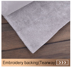 Embroidered Chemical Bond Non Woven Interfacing Fabric for Durable Embroidery Designs