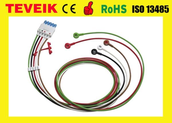 Buy cheap HP Medical Patient Monitor ECG Cable M1644A EKG cable 5 leads Snap AHA from wholesalers