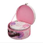 Portable Semicircular Corrugated Paper Box With Leather Handle For Gift