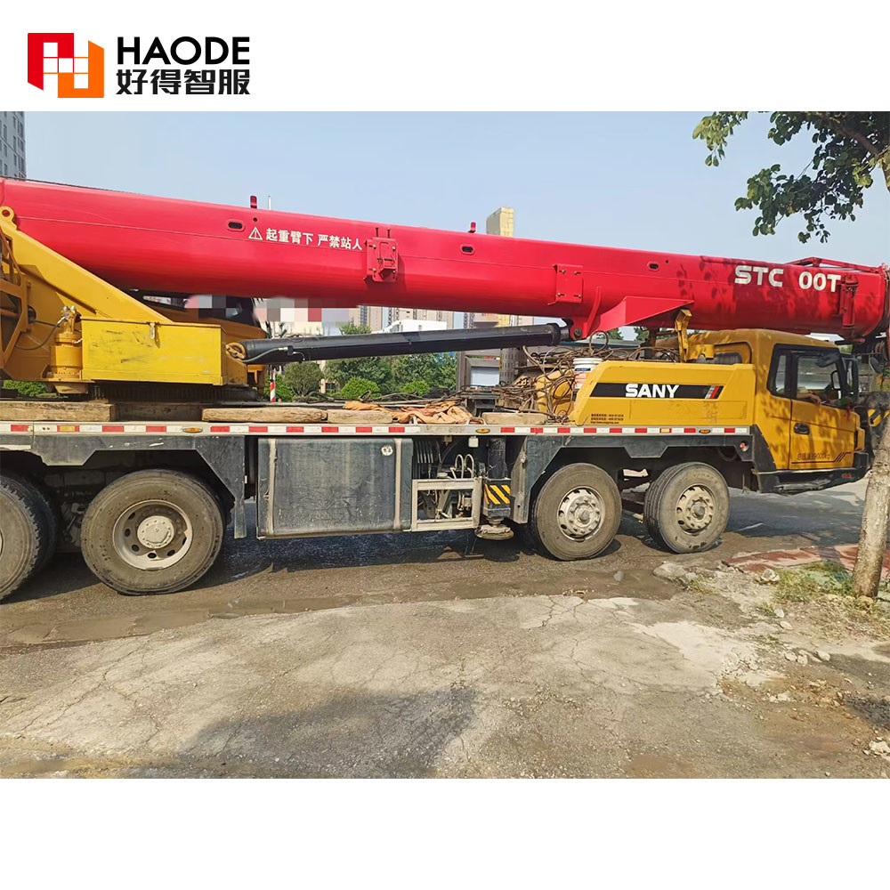 China 40ton Stc400t 59.5m Lifting Height 5 Sections Hydraulic Pick-up Truck Crane
