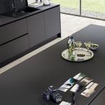 Luxury Designs Black Melamine Kitchen Cabinets Modern Kitchen Furniture Cabinet