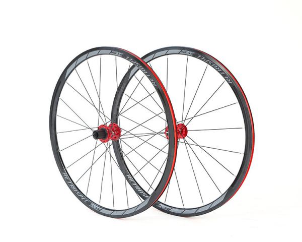 Buy cheap OEM Four Axle Alloy Road Bike Wheels , Aluminum Wheelset 700C Quick Release from wholesalers