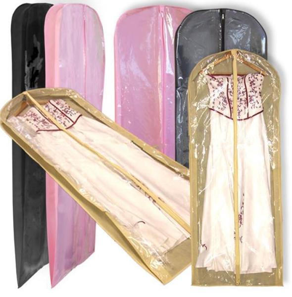 Buy cheap Clear Wedding Dress Garment Bag / Women's Customized Gown Bag 24*72*4'' Size from wholesalers