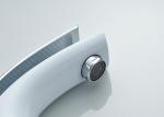 Bubble Aerator Wash Hand Basin Taps , ROVATE Waterfall Faucet For Bathroom Sink