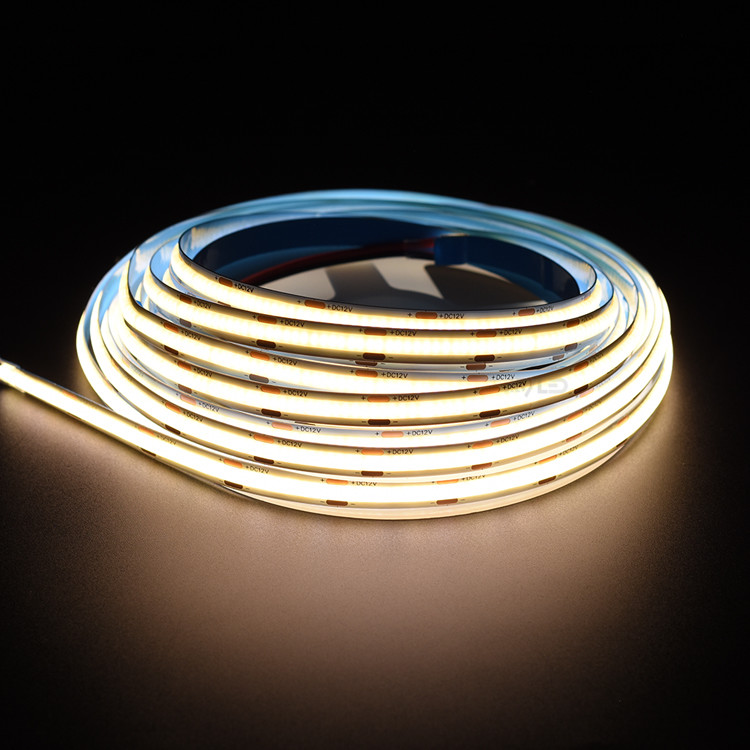 8MM 12V/24V 480LEDs LED Strip 5Meters/Reel WIth High-density Chip-on-Board Technology for Light Project