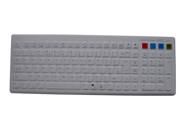 Buy cheap French AZERTY Industrial Wireless Keyboard With Lock Key / Ergonomic Arch from wholesalers