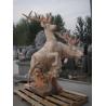 Buy cheap Deer marble sculpture for garden from wholesalers