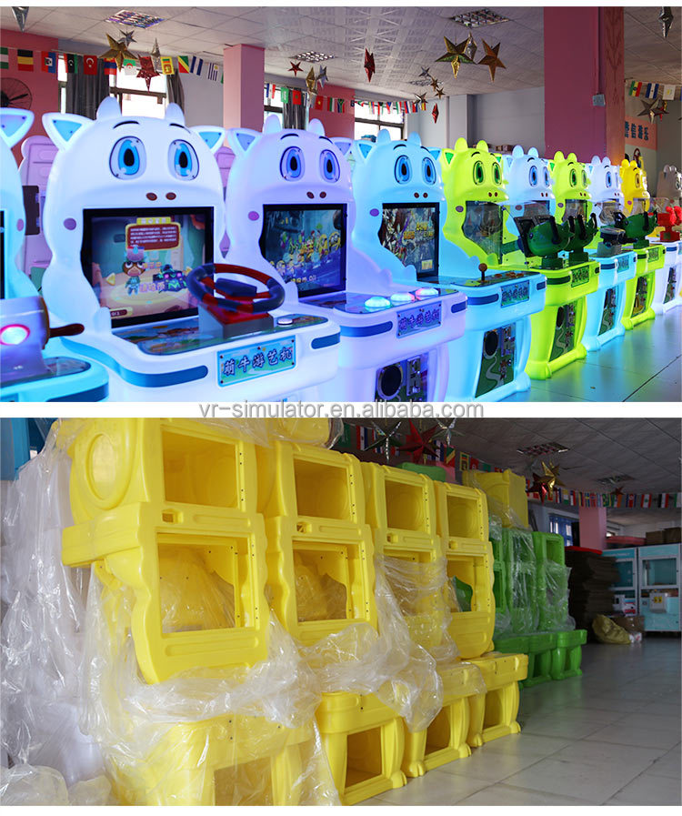 Dreamland new kids cute cow parkour video game machine for children fun land