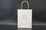 Brown Handle Paper Bags Eco Friendly Packaging Kraft Carrier Bags