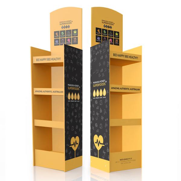 Buy cheap Eco Friendly Resuable 200g Kraft Paper Floor Display Rack from wholesalers