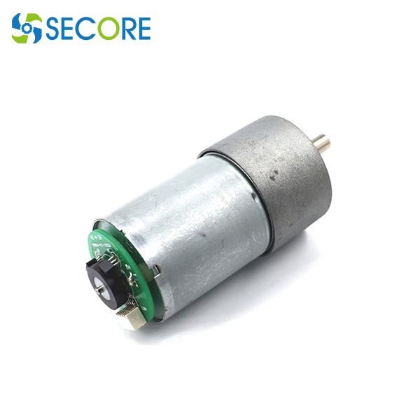 Buy cheap 90rpm Door Lock Gear Motor 12V 24V Dia 37mm With Encoder from wholesalers