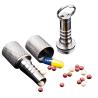 Buy cheap Mini Portable Steel Pill Box With Keychain from wholesalers