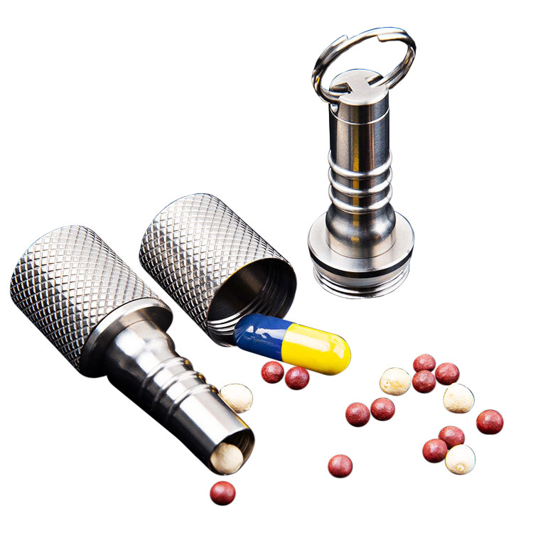 Titanium Sealed Waterproof Storage Pill Box