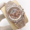 Buy cheap Men Brand Moissanite Diamond Watches Handmade Inlay Buss Down Watch VVS from wholesalers