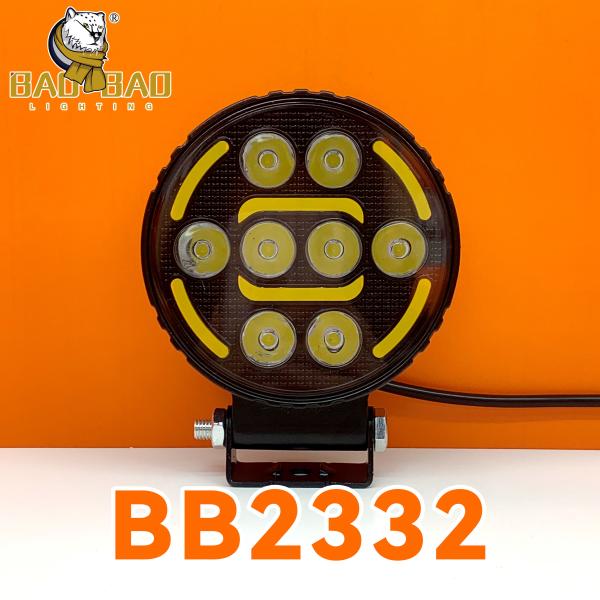 Buy cheap Circle Red Yellow White Flashing Dual Color Truck LED Headlight 4x4 Car Offroad Work Light from wholesalers