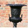 Buy cheap Large black Garden Cast Iron Planters Urns Metal classic Flowerpots from wholesalers