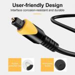 Digital Hifi Toslink Cable Male To Male Toslink Standard Fiber Optic Audio Cable