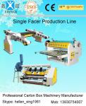 Single Facer Line Shaft Corrugated Sheet Cutter Width 1600mm 0 - 100 m / Min