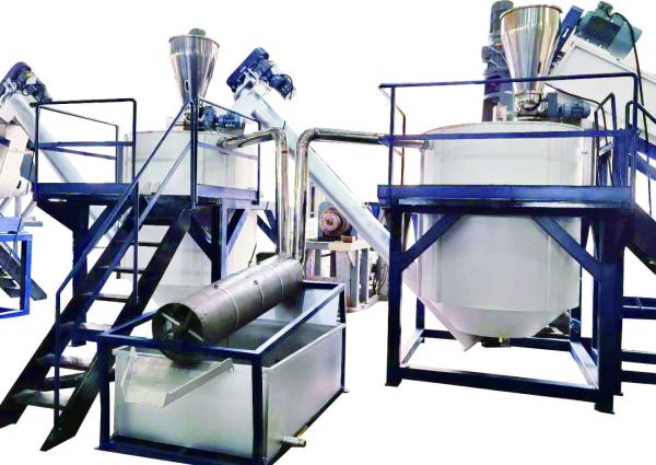 PP HDPE Plastic Washing Recycling Machine / Milk Bottle Recycling Washing