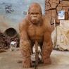 Buy cheap Bronze Life Size Gorilla Statue Sculpture Metal Brass Large Outdoor Sculptures Classic Designs Garden Decorative from wholesalers