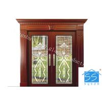 Buy cheap Curve / Flat Art Glass Panels Patina Brass Black Chrome Red Copper Optional product