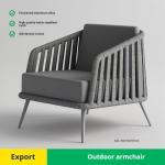 Contemporary Outdoor Coffee Table And Woven Rope Chair Set For Hotel Leisure