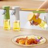 Buy cheap 240ml 3 Color Glass Vinegar Olive Oil Dispenser Bottle BPA Free from wholesalers