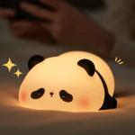 Christmas Gifts Silicone Panda Night Light Cartoon Animal Cute Sleep Led