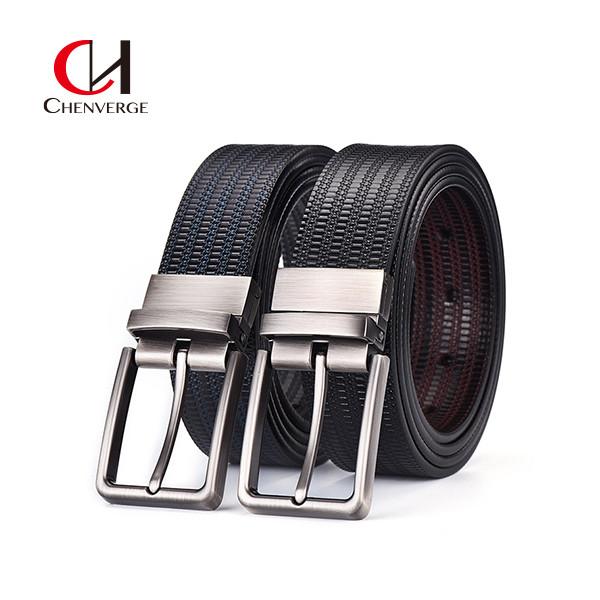 Buy cheap Business Rotary Buckle Men's Leather Belts Embossed Trousers Cowhide from wholesalers