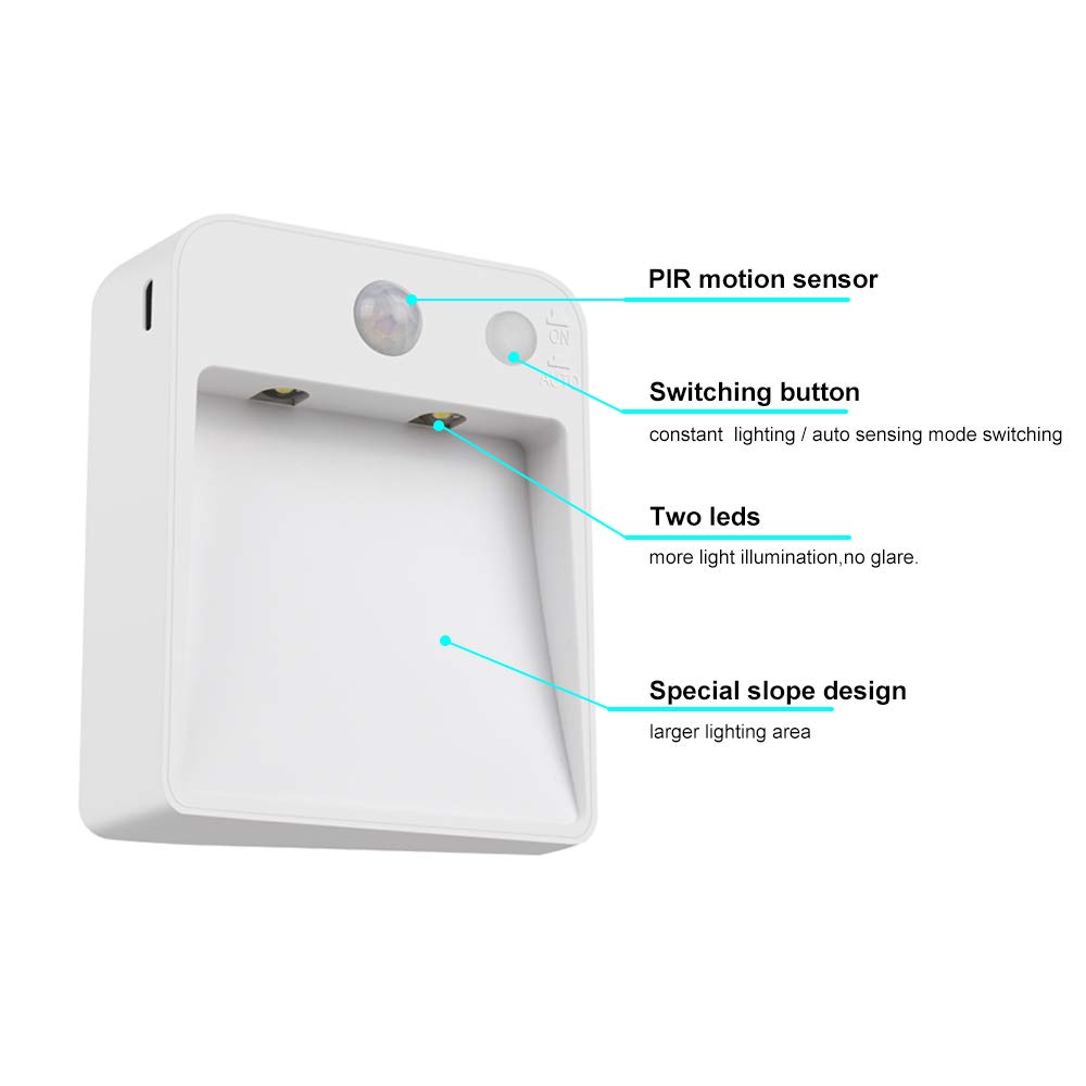 automatic cabinet light, Stick-On Motion Sensor Night Light Battery Powered Automatic LED Light