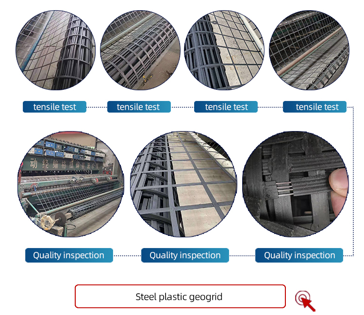 After-Sale Service Online Technical Support Steel Plastic Geogrid for Road Construction