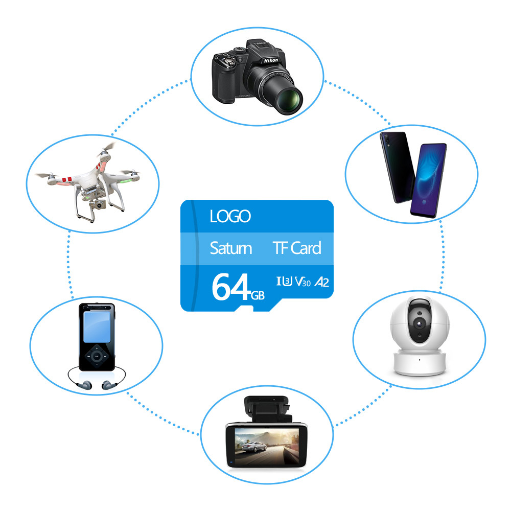 64GB 128GB High Speed TF Card V30 Speed Up To 185mb/S For Camera Phone DVR
