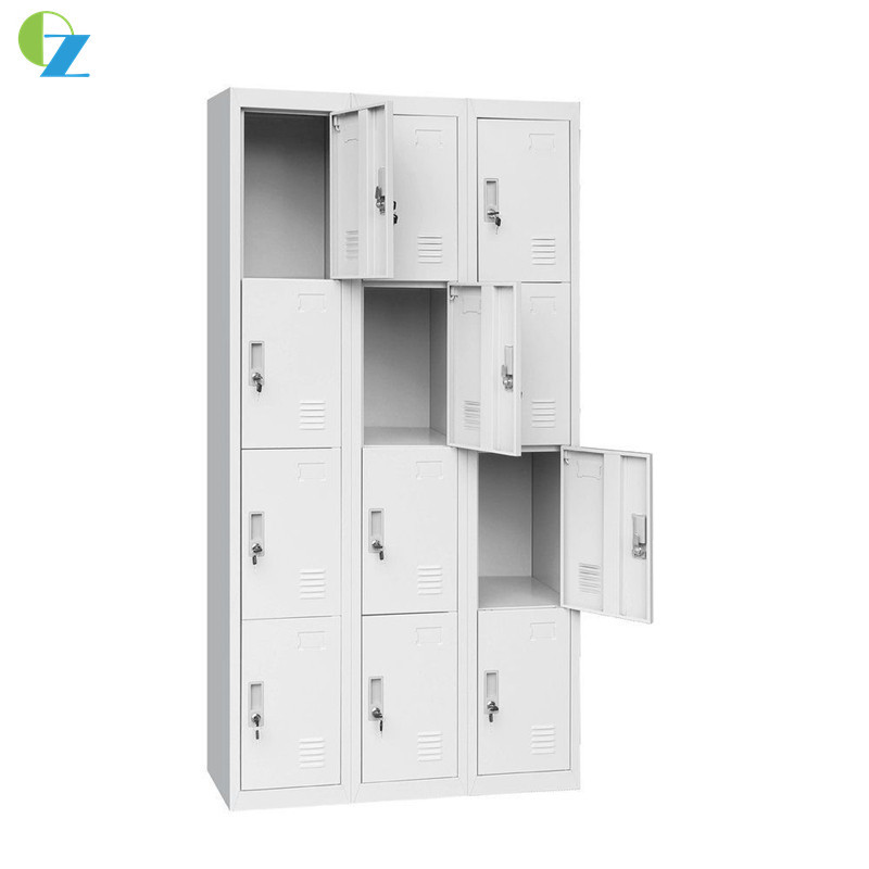 KD Structure 12 Door Steel Locker 0.7Mm thickness for Office School