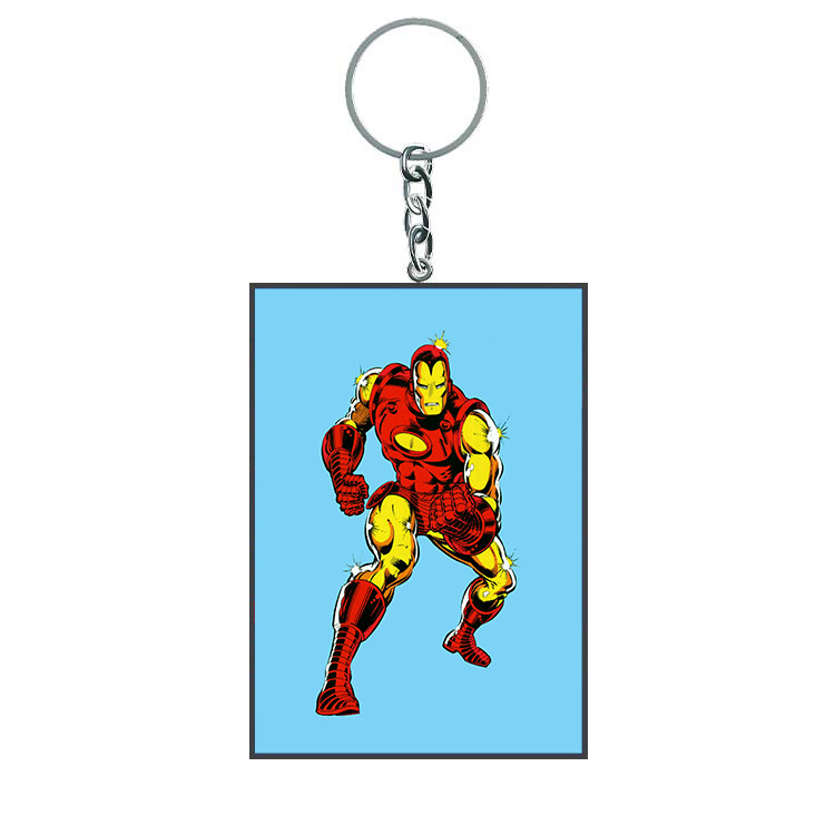Full Color Customizable 3D Lenticular Keychains Lenticular Keyring