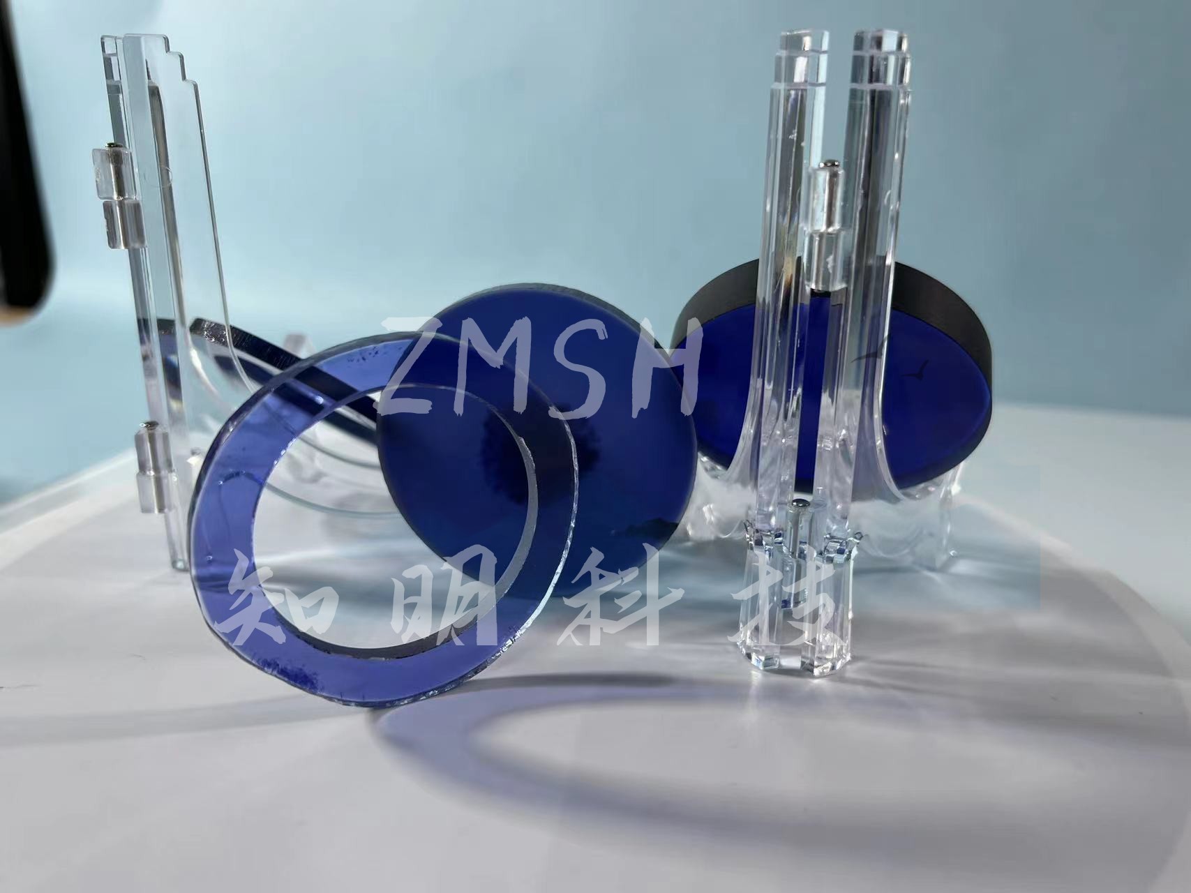 Laser Part Synthetic Blue Sapphire Crystal Ruby Al2O3 Single Crystal For Wristwatch Glass Case