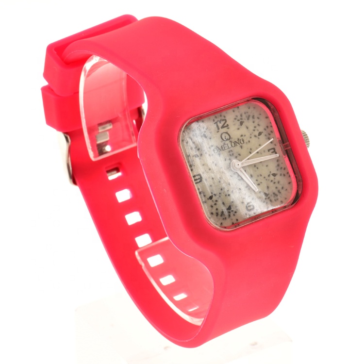 Flexible Silicone Custom Quartz Watch One Year Warranty For Anniversary Gift