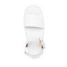 Buy cheap Slip On Calfskin Leather Open Toe Flat Sandals With Raised Footbeds from wholesalers