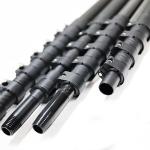 3K 12K Surface Carbon Fiber Telescopic Pole High Stiffness Low Weight Wear