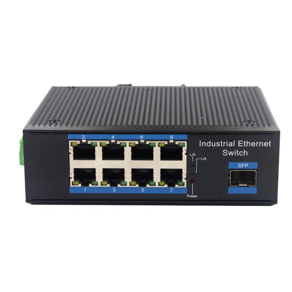Buy cheap IP40 UTP Port Industrial SFP Switch Din Rail Mount 24V Gigabit from wholesalers