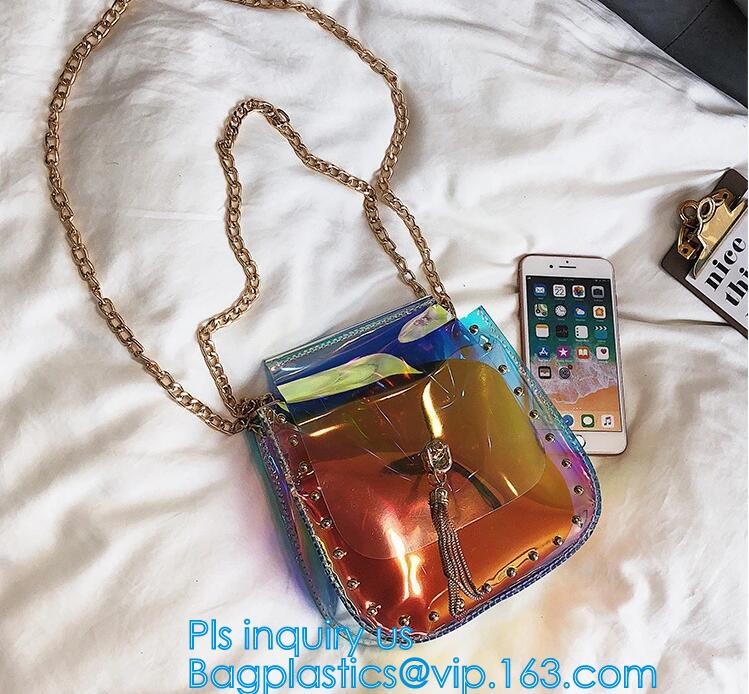High quality newest fashion transparent handbags women pvc clear bags shoulder bag, Clear Pvc Manufacture Small Custom T