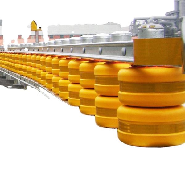 Buy cheap Yellow Straight Barrier Anti-Collision Roller Barrier for Highway Guardrail Safety from wholesalers