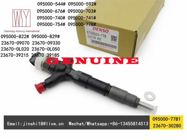 Buy cheap Denso Genuine and New Fuel Injector 095000-829# 095000-8290 095000-778# For Toyota 23670-09070 23670-30280 23670-0L050 from wholesalers