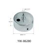Buy cheap ∅16*16mm Dia Brass Plated Satin Silver Ceiling Wire Attachment Part YW86276 from wholesalers