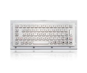 Wholesale IP65 dynamic Stainless Steel Industrial Keyboard Vandal Proof 68 Keys Compact Format from china suppliers