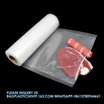 Transparent PA PE Plastic Storage Bags Vacuum Sealer Food Saver Roll 30m