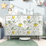 Waterproof Wallpaper Floral Wallpaper Sticker Peel And Stick Wallpaper Home