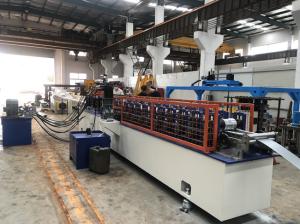 Wholesale 0.7-1.2mm Thickness Galvanized and the Color painted Perferation Shutter Door Roll Forming Machine from china suppliers