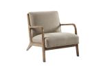 Simple Design Relaxing Single Sofa Antique Hotel Furniture Wood Armchair