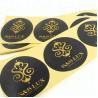 Buy cheap Round 5cm Diameter Gold Foil Stickers Weather Resistant UL approved from wholesalers