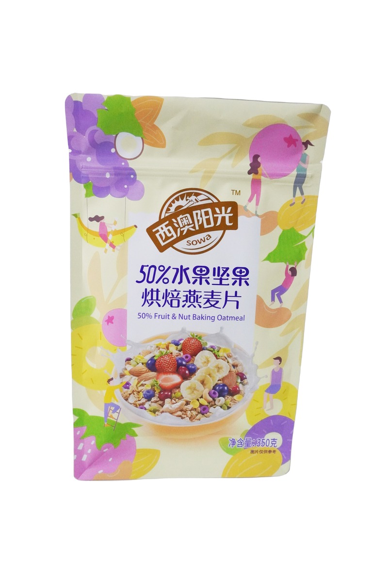 Foil Printing To Custom Dry Fruit Nut Oats Meal Baking Food Grade Packaging